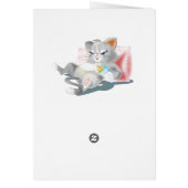 Bonne carte de vacances amusant bébé chat (Dos)