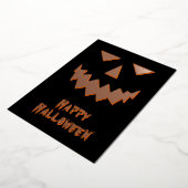Bonne carte de vacances Citrouille Halloween Foil (Rotation)