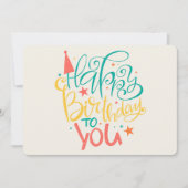  Bonne carte de vacances d'anniversaire (Devant)