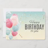 Bonne carte de vacances d'anniversaire (Devant)