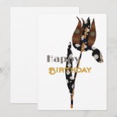 Bonne carte de vacances d'anniversaire (Devant / Derrière)