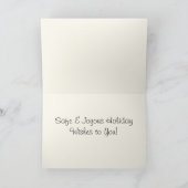 Bonne carte de vacances de Noël (Intérieur)