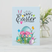 Bonne carte de vacances de Pâques (Debout devant)