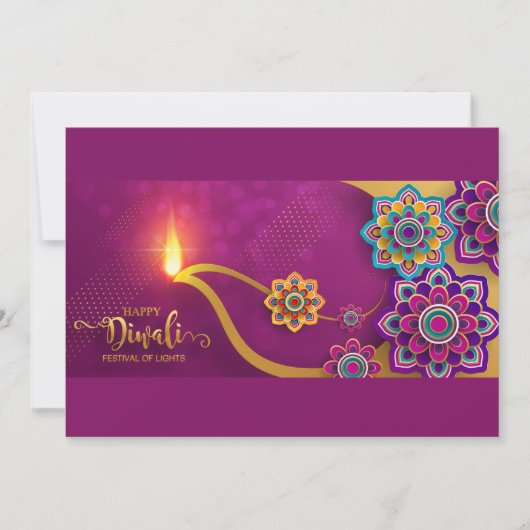 Bonne carte de vacances Diwali (Devant)