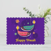 Bonne carte de vacances Diwali (Debout devant)