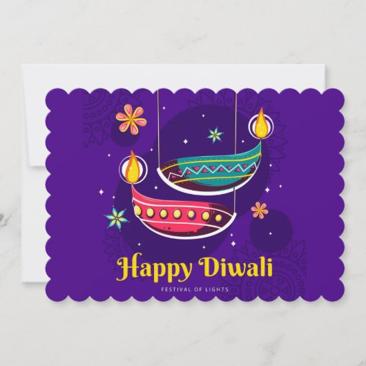 Bonne carte de vacances Diwali (Devant)