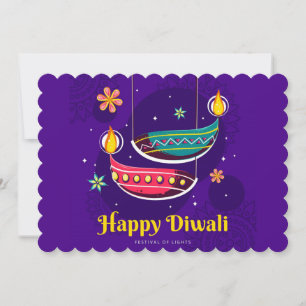 Bonne carte de vacances Diwali
