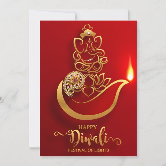 Bonne carte de vacances Diwali (Devant)