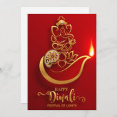 Bonne carte de vacances Diwali (Devant / Derrière)