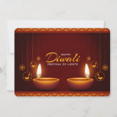 Bonne carte de vacances Diwali (Devant)