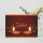 Bonne carte de vacances Diwali (Debout devant)