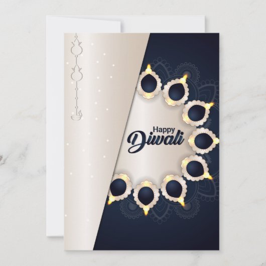 Bonne carte de vacances Diwali (Devant)