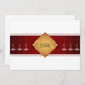 Bonne carte de vacances Diwali (Devant / Derrière)
