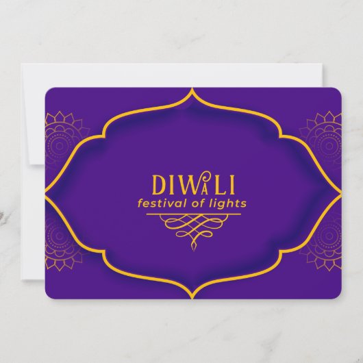Bonne carte de vacances Diwali (Devant)