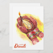 Bonne carte de vacances Diwali (Devant / Derrière)