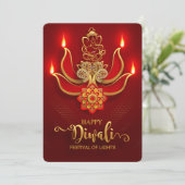 Bonne carte de vacances Diwali (Debout devant)