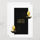 Bonne carte de vacances Diwali (Devant / Derrière)