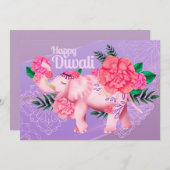 Bonne carte de vacances Diwali (Devant / Derrière)