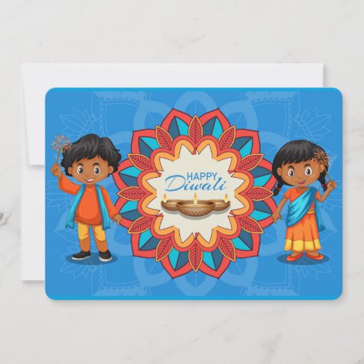Bonne carte de vacances Diwali (Devant)