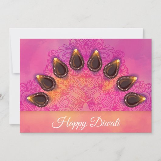 Bonne carte de vacances Diwali (Devant)