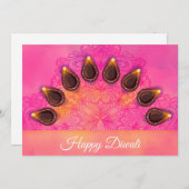 Bonne carte de vacances Diwali (Devant / Derrière)
