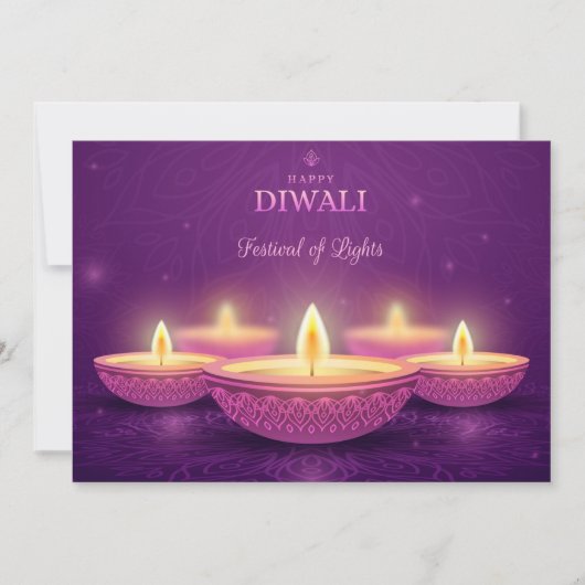 Bonne carte de vacances Diwali (Devant)