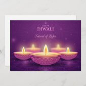 Bonne carte de vacances Diwali (Devant / Derrière)