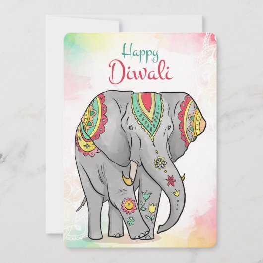 Bonne carte de vacances Diwali (Devant)