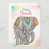 Bonne carte de vacances Diwali (Devant / Derrière)