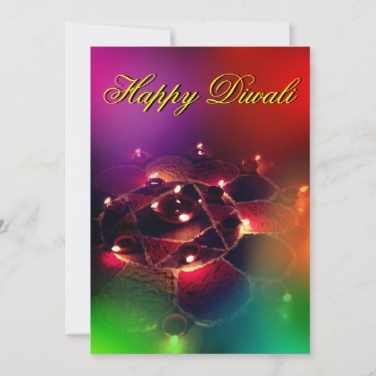 Bonne carte de vacances Diwali (Devant)