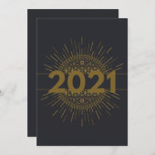 Bonne carte de vacances du Nouvel An (Devant / Derrière)