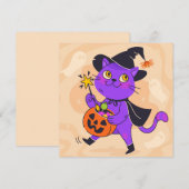 Bonne carte de vacances Halloween (Devant / Derrière)