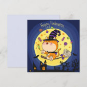 Bonne carte de vacances Halloween (Devant / Derrière)