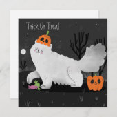 Bonne carte de vacances Halloween (Devant / Derrière)