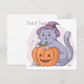 Bonne carte de vacances Halloween (Devant / Derrière)