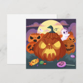 Bonne carte de vacances Halloween (Devant / Derrière)
