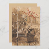 Bonne carte de vacances Halloween (Devant / Derrière)