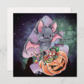 Bonne carte de vacances Halloween (Devant / Derrière)