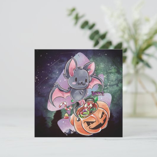 Bonne carte de vacances Halloween (Debout devant)