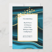 Bonne carte de vacances Pâques avec or (Dos)