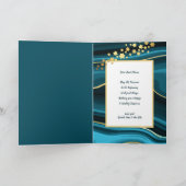 Bonne carte de vacances Pâques avec or (Intérieur)