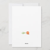 Bonne carte de vacances Pâques mignonne lapin caro (Dos)