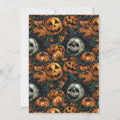 Bonne carte de vacances photo Citrouille Halloween (Dos)