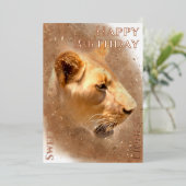 Bonne carte de vacances pour Anniversaire Sweet Li (Debout devant)