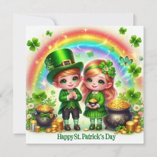 Bonne carte de vacances St Patrick's Day (Devant)