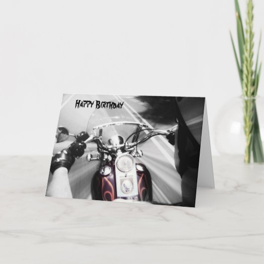 Bonne carte de vélo d'anniversaire (Devant)