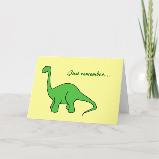 Bonne carte de vieillesse Dinosaure Anniversaire (Devant)