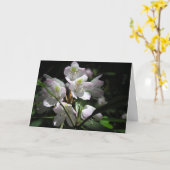 Bonne carte de voeux (Fleur jaune)
