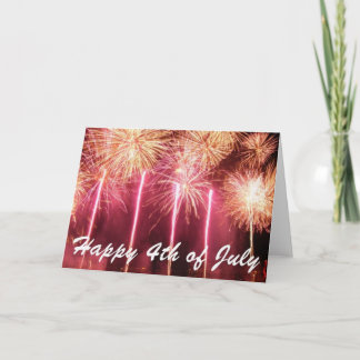 Bonne carte de voeux 4 juillet