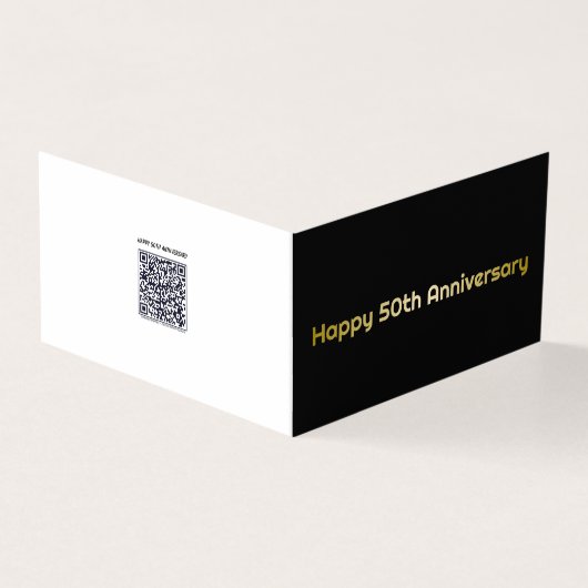 Bonne carte de voeux 50e anniversaire (Outside)